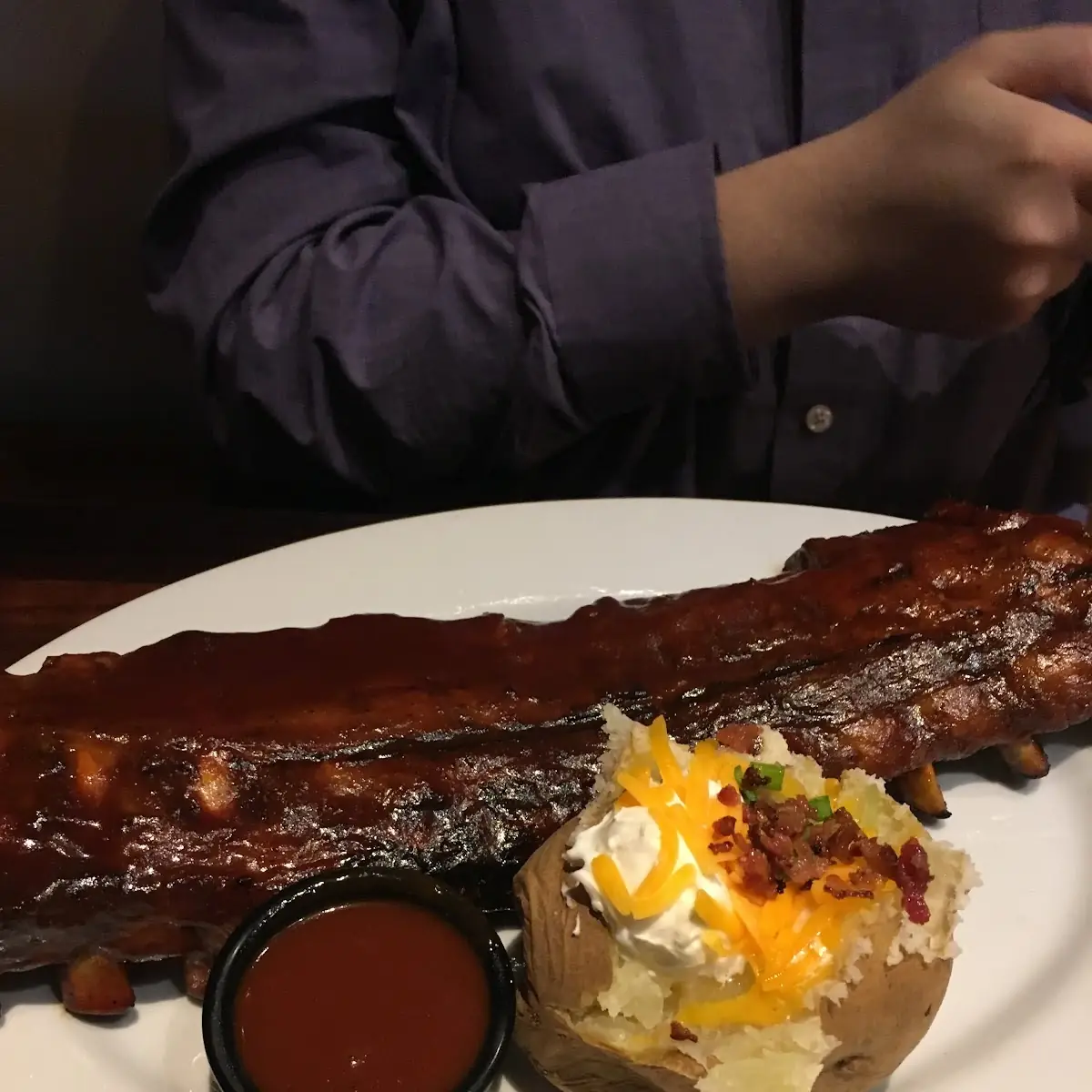 With Half-Rack Baby Back Ribs