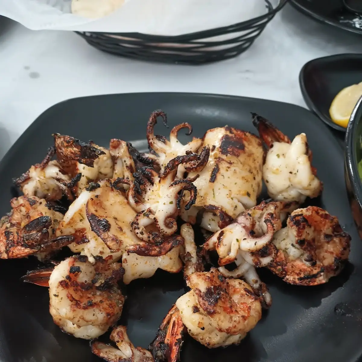 Grilled Shrimp and Calamari