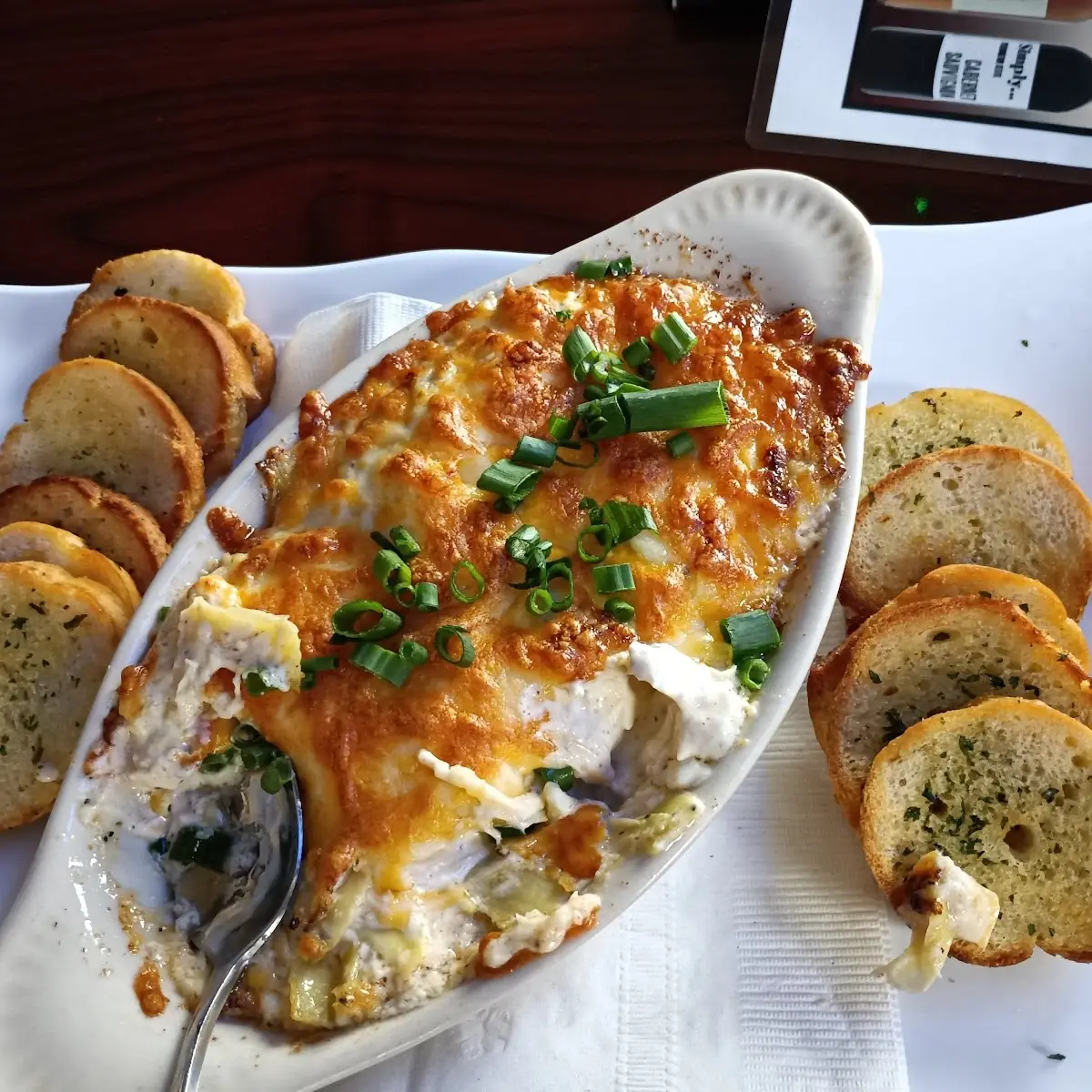 Crab and Artichoke Dip with Crustini