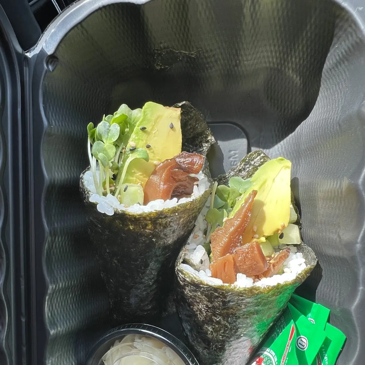 A Hand-Held Sushi Roll