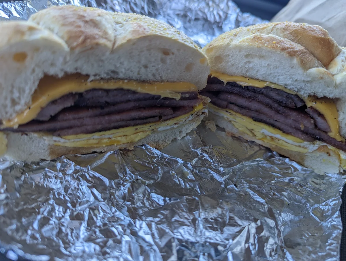 Pork Roll Egg and Cheese Hard Roll