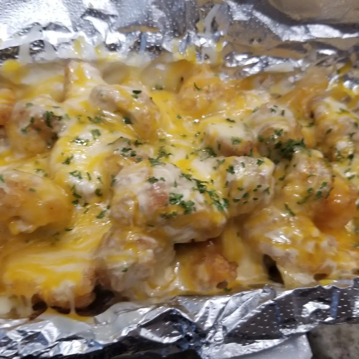 Chicken Alfredo Fries