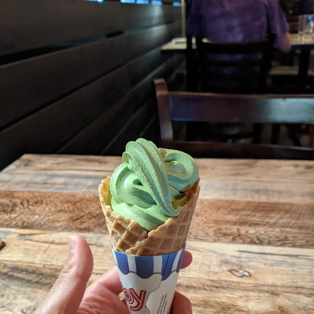Matcha and Vanilla Ice Cream