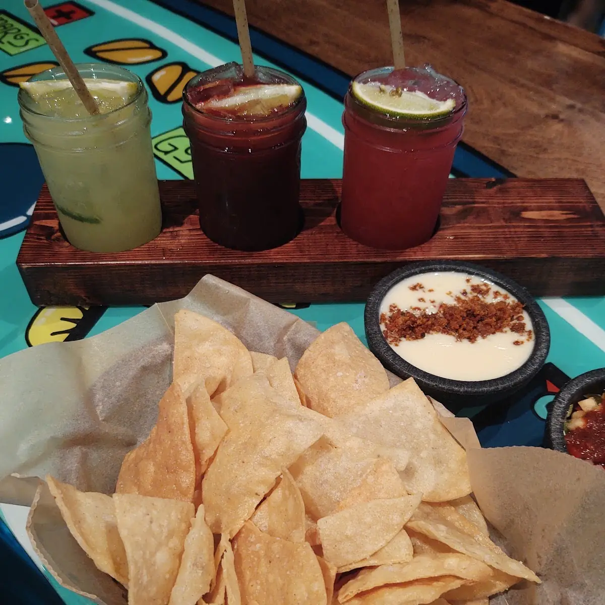 Chorizo and Queso Dip and Chips