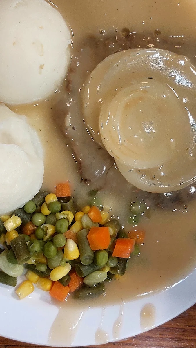 Hamburger Steak and Mashed Potatoes