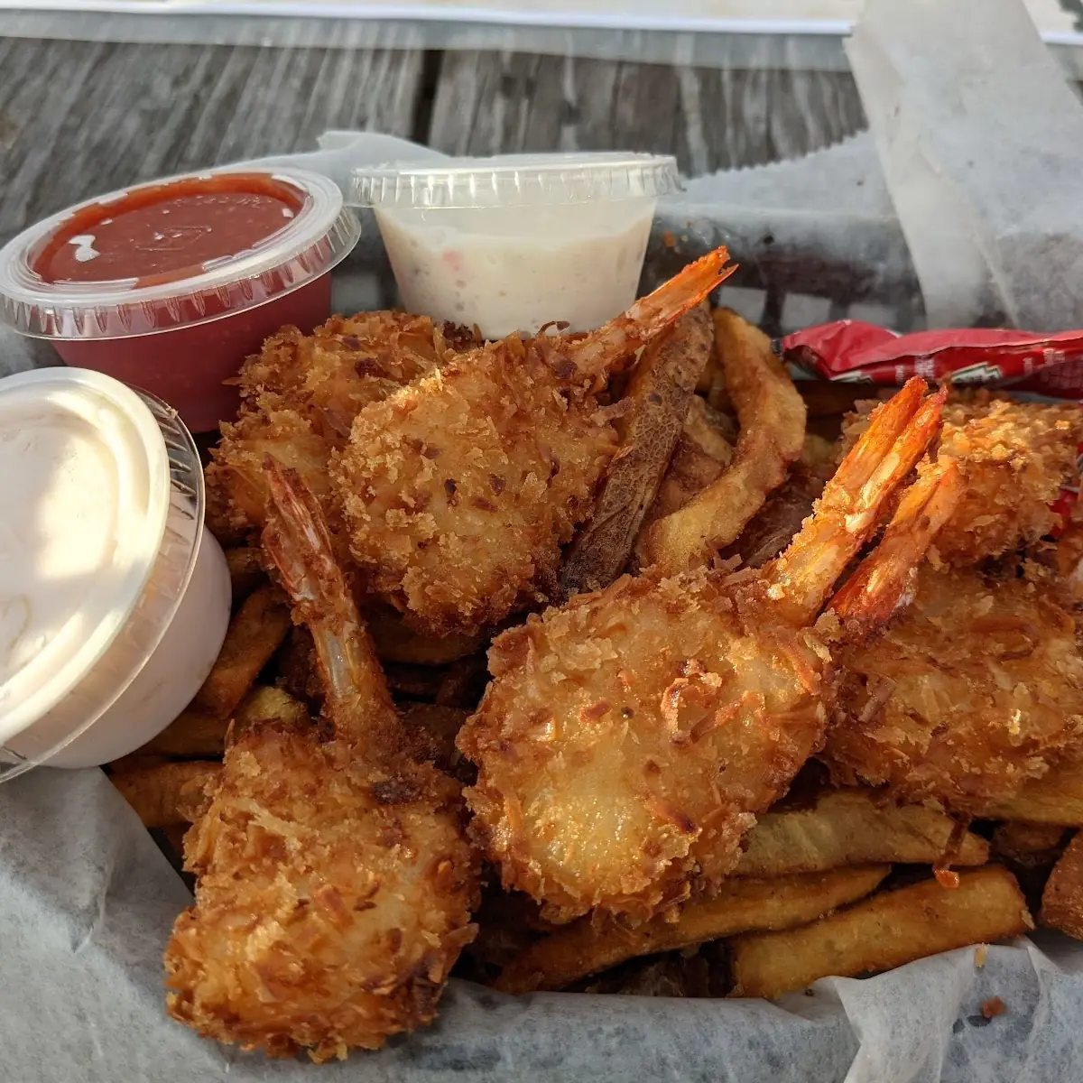 Coconut Shrimp Basket with Fries