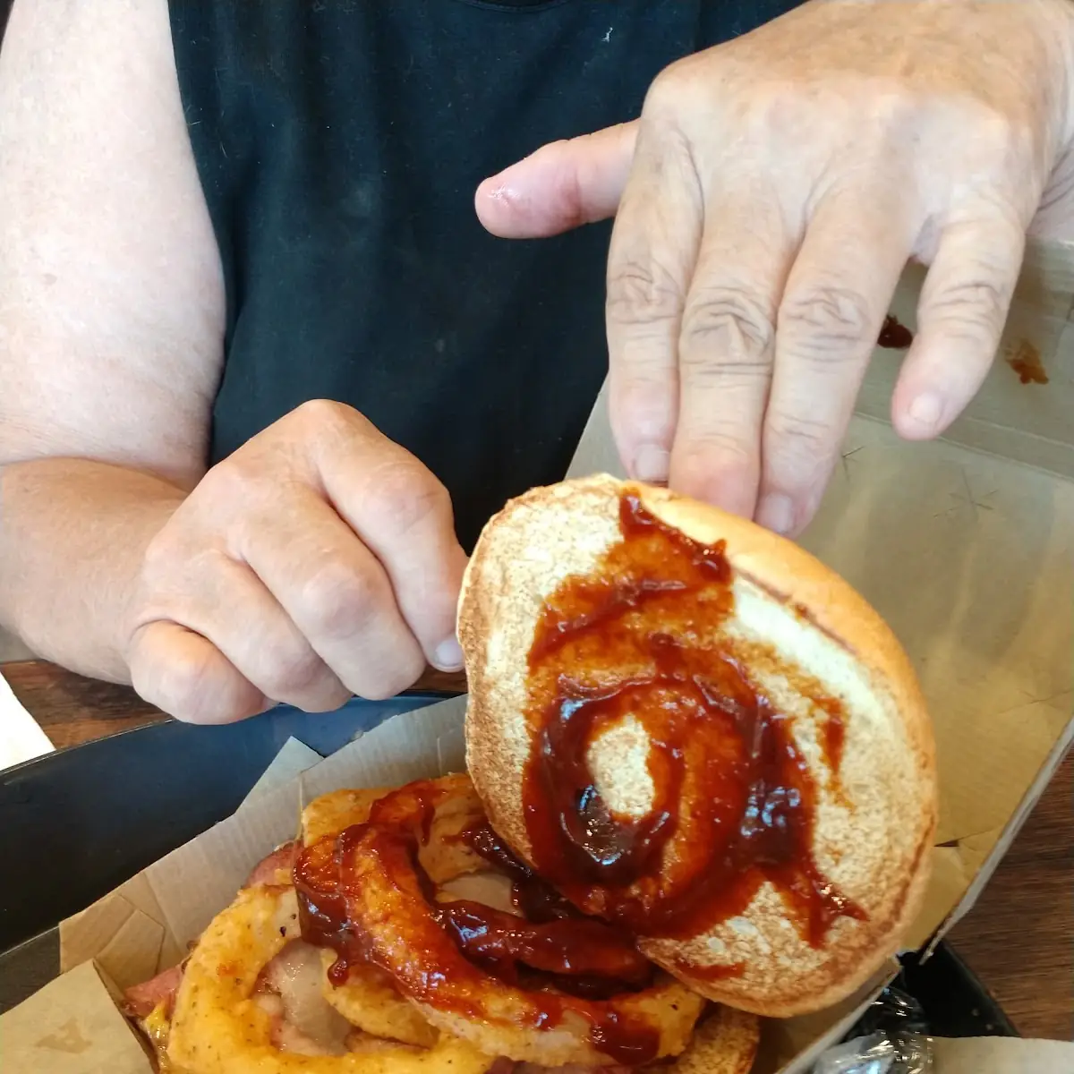 Quarter Pound Chopped Brisket Sandwich