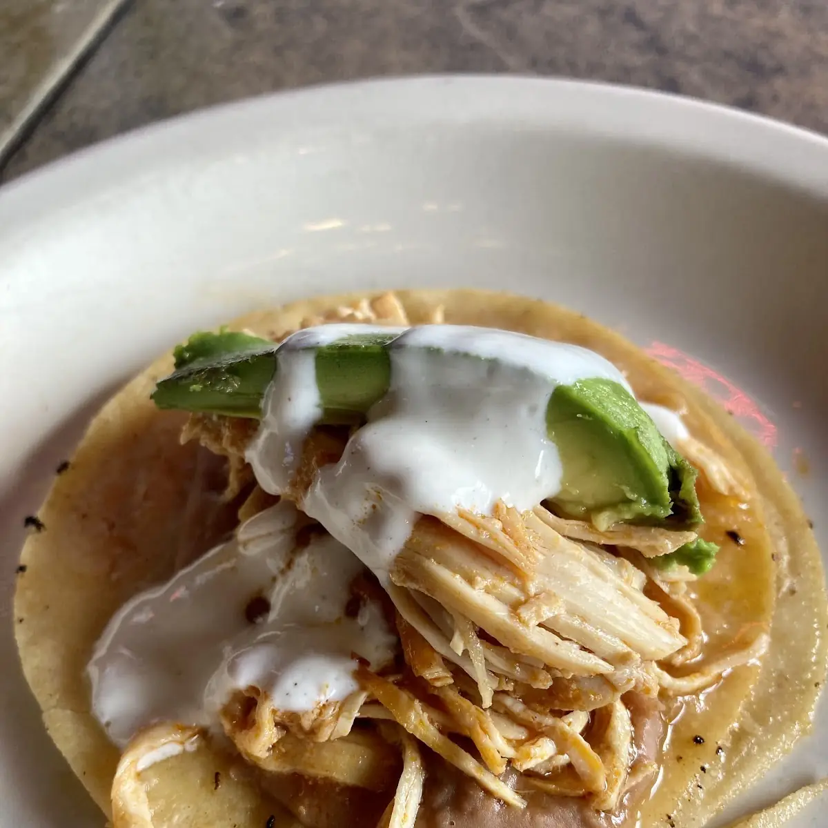 Chicken Taco with Beans
