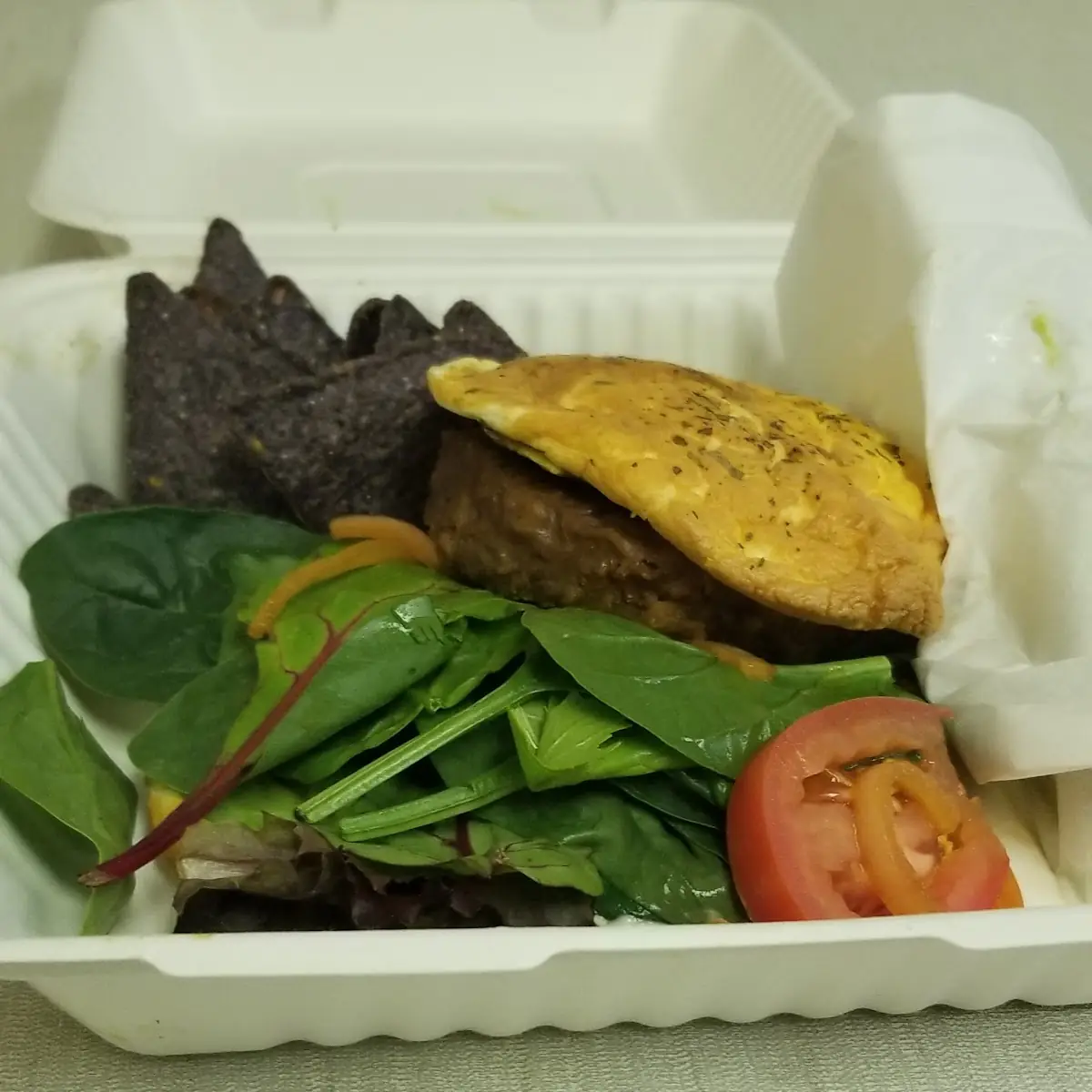 Veggie Burger with Cloud Bread