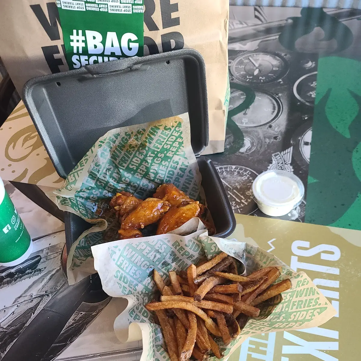 Mango Habanero Wings Combo