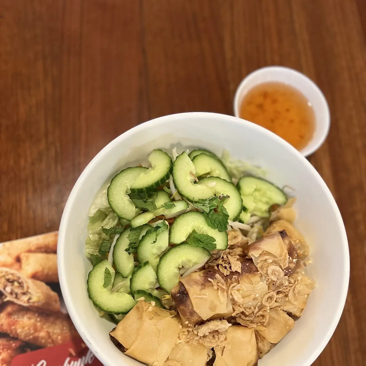 Vermicelli Noodle Salad with Crunchy Eggrolls
