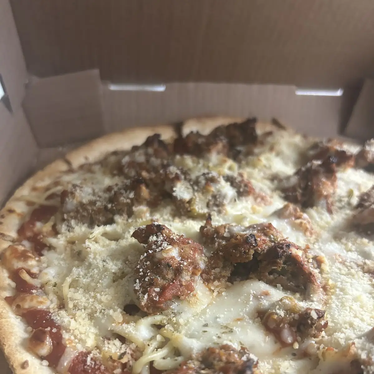 Marks Meatball Pizza