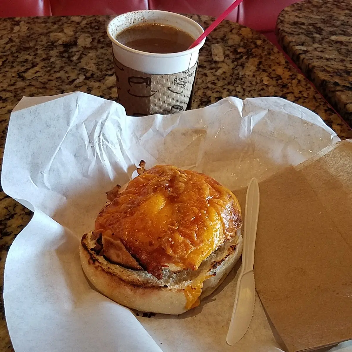 Bacon Cheddar Bagel