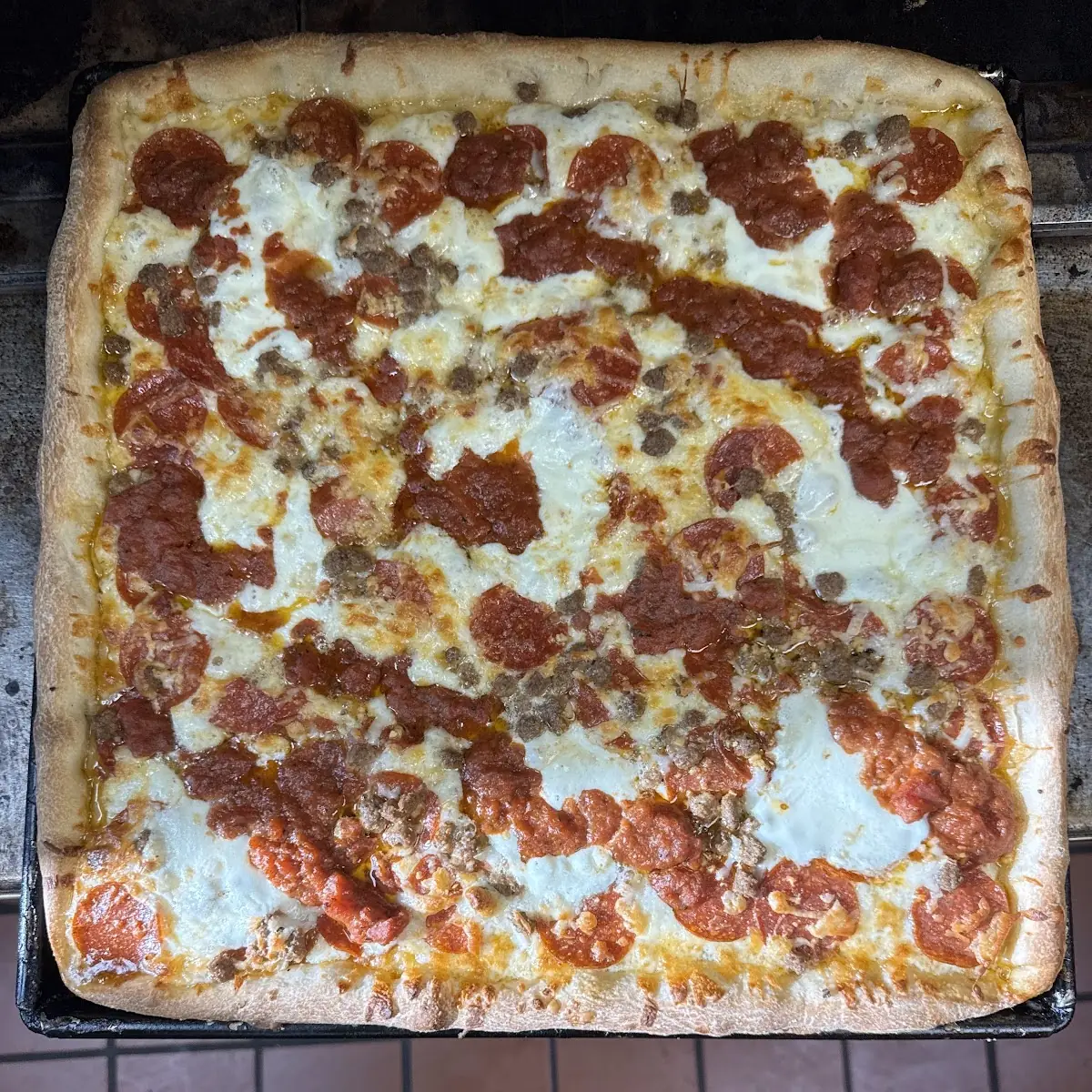Sicilian Square Cheese Pizza