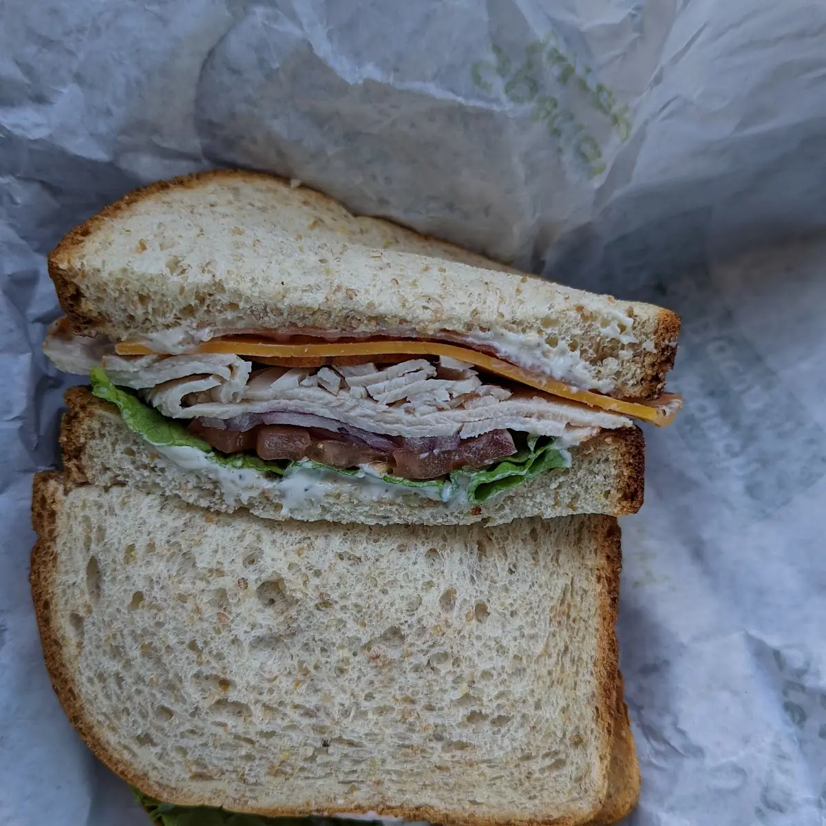 Turkey Ranch Bacon Sandwich