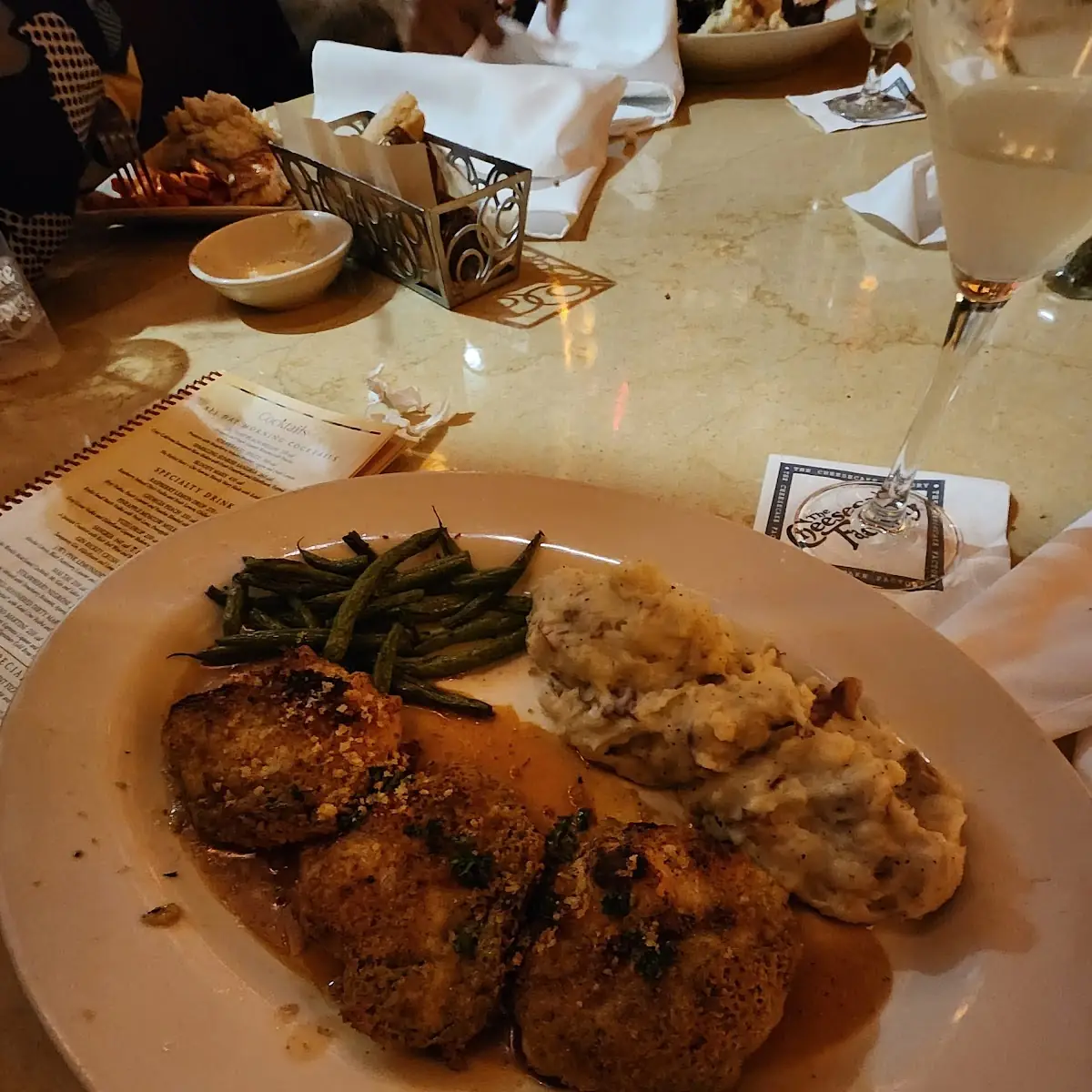 Lemon Chicken with Mashed Potatoes