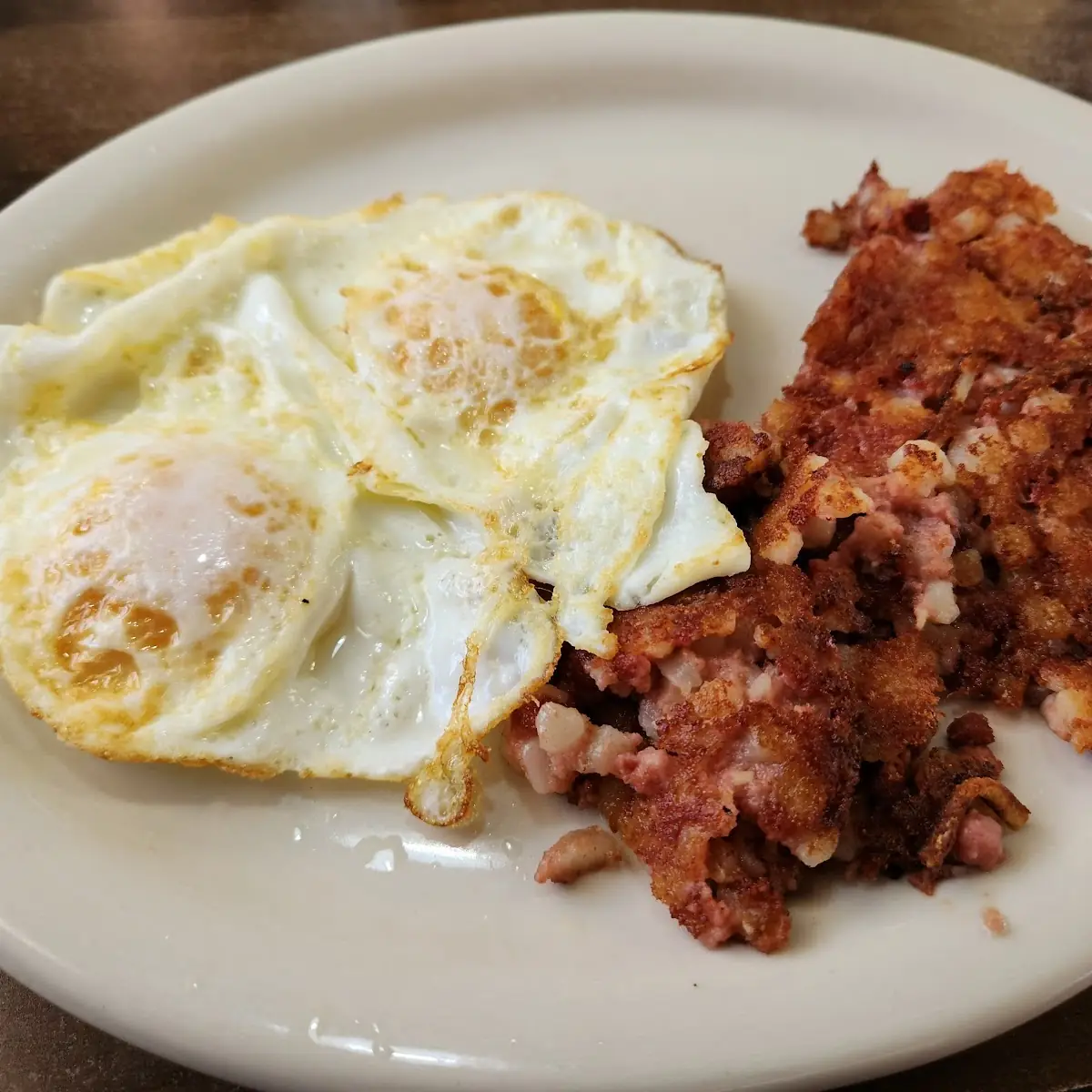 Eggs and Corn Beef Hash