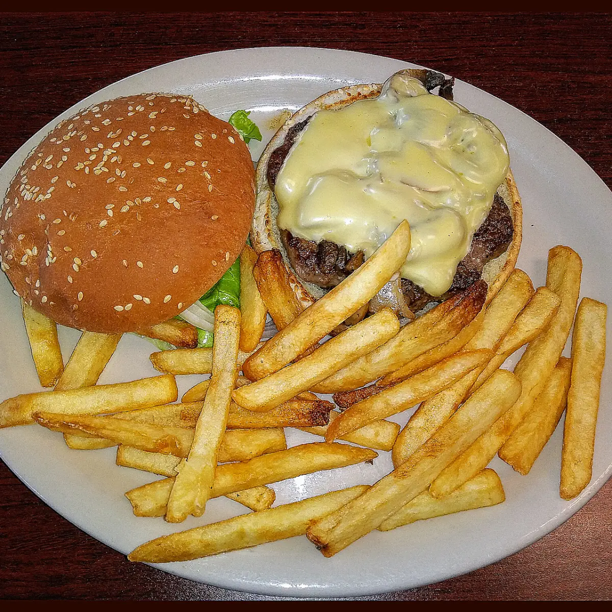 Mushroom Swiss Burger