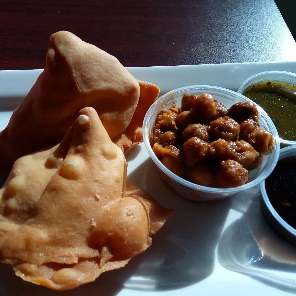 Vegetable Samosa Plate