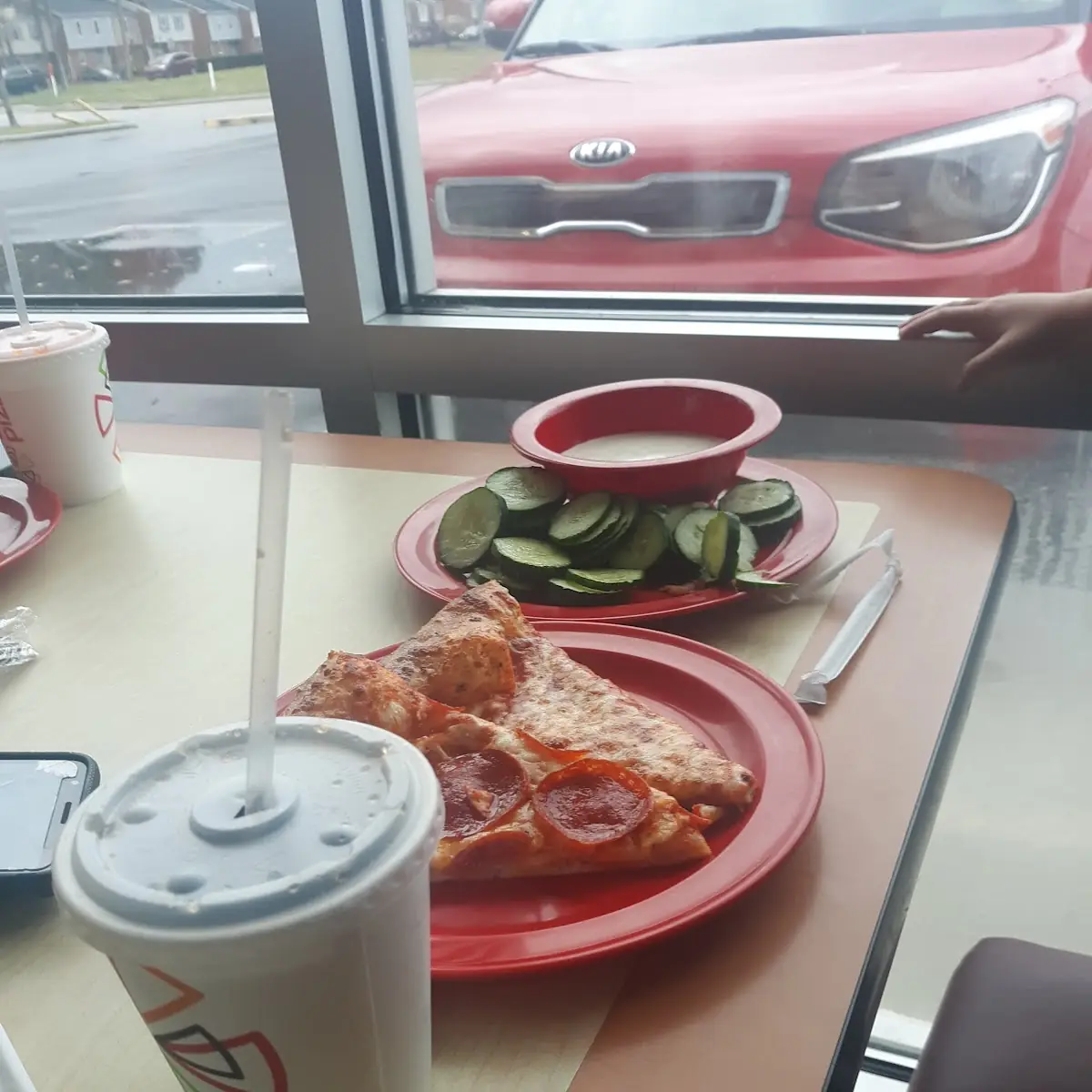 Pepperoni Pizza Cucumber with Ranch Dressing