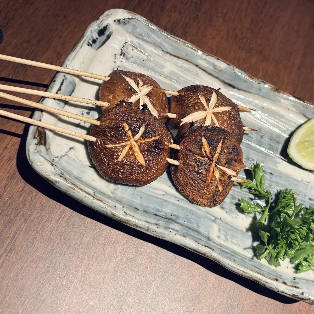 Grilled Shiitake Mushroom Skewers