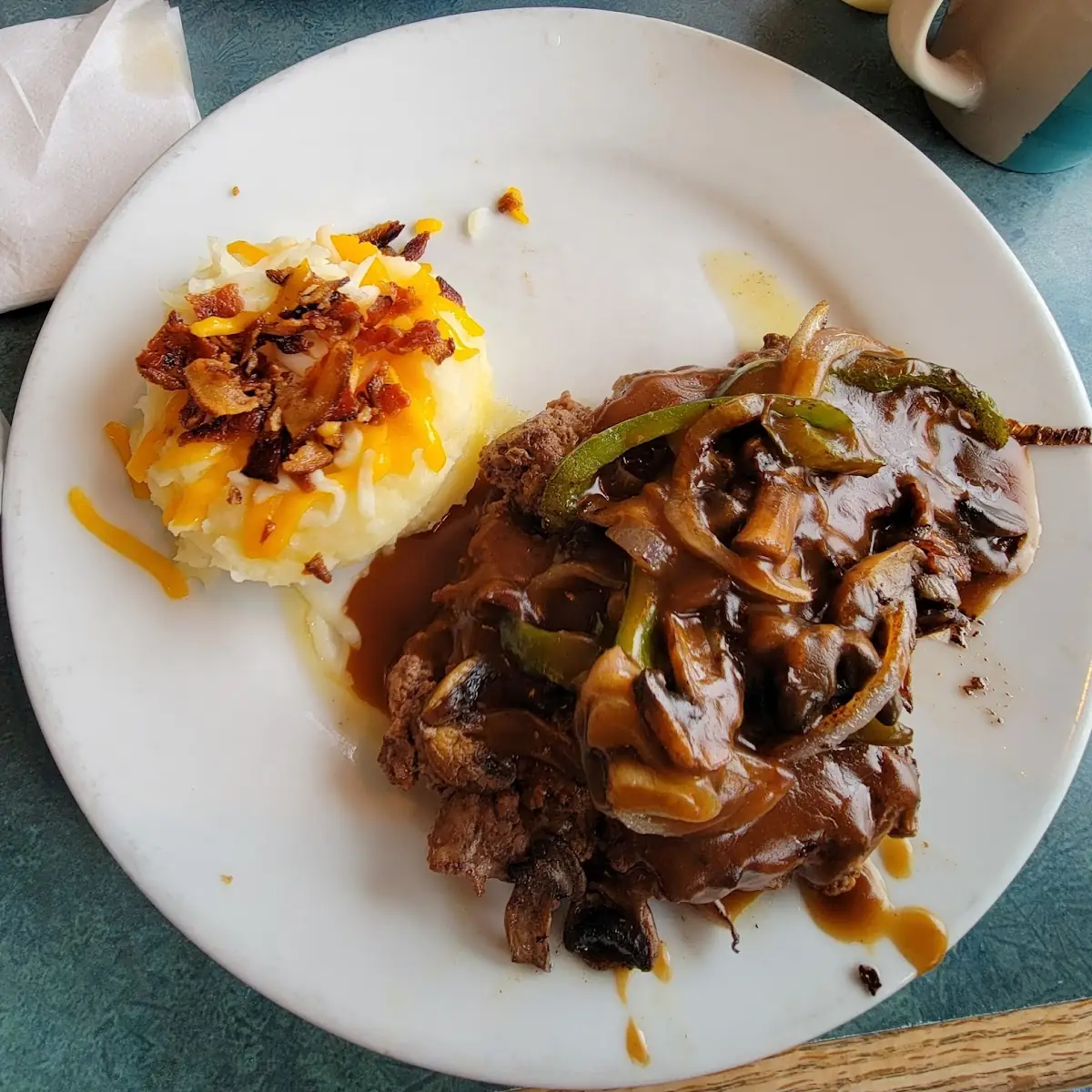 Sirloin Tips and Loaded Mashed Potatoes