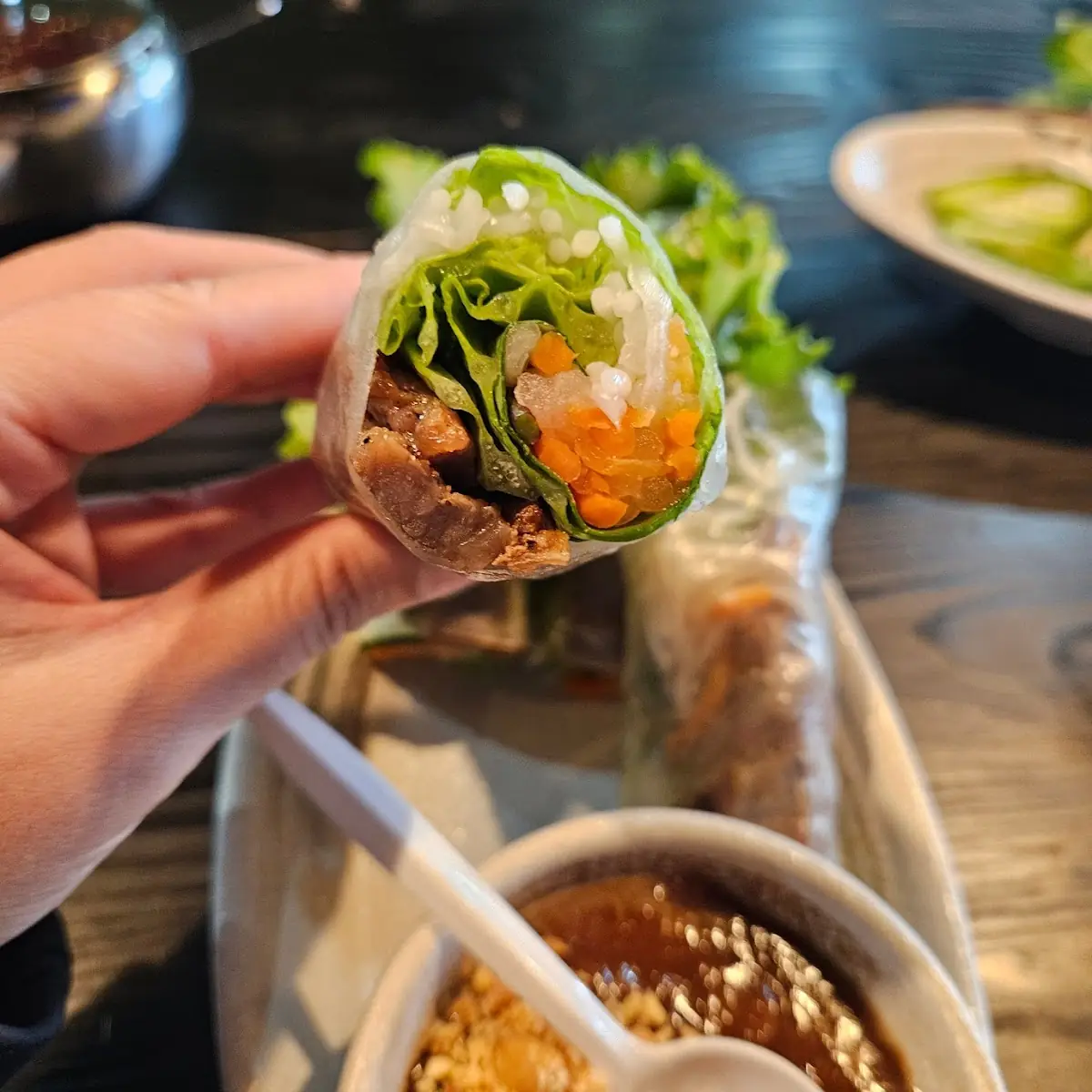 Grilled Pork Spring Roll