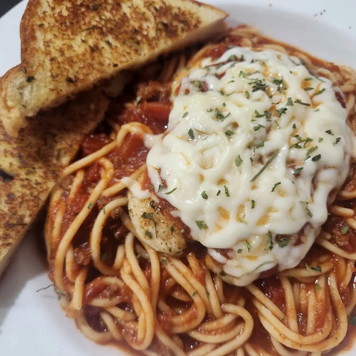 Chicken Parmesan Spaghetti