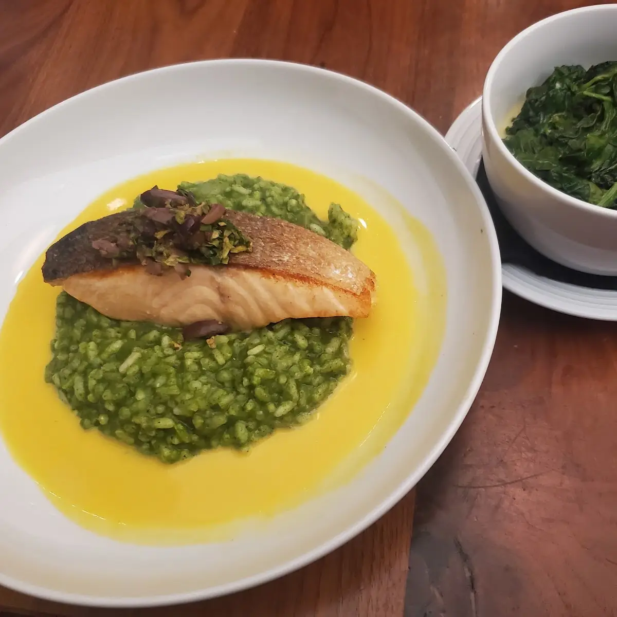Salmon Fillet with Risotto