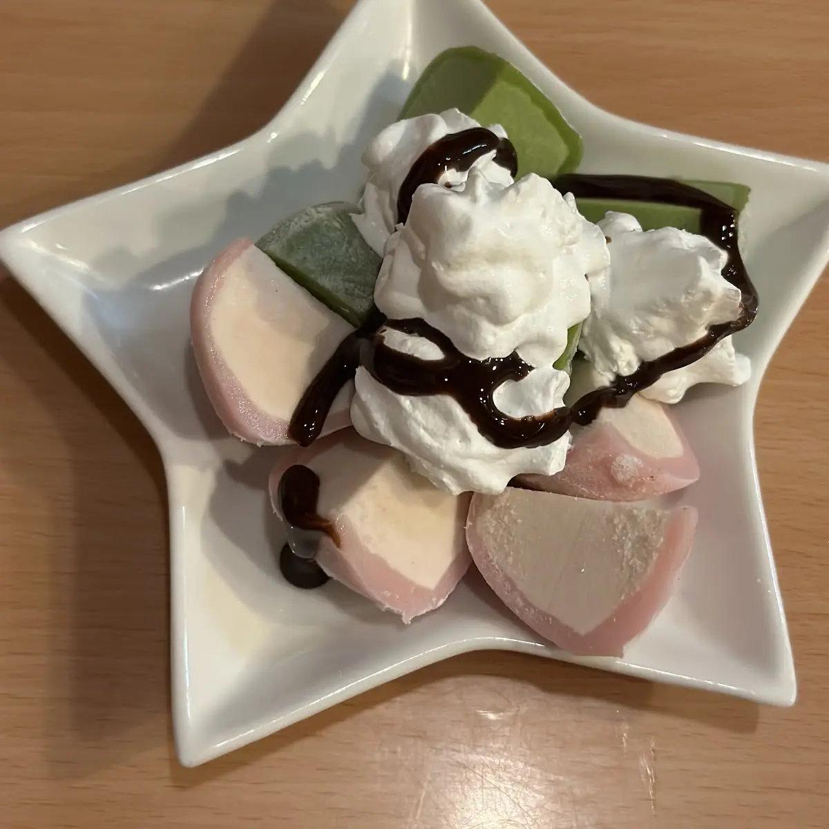 Strawberry and Green Tea Mochi Dessert
