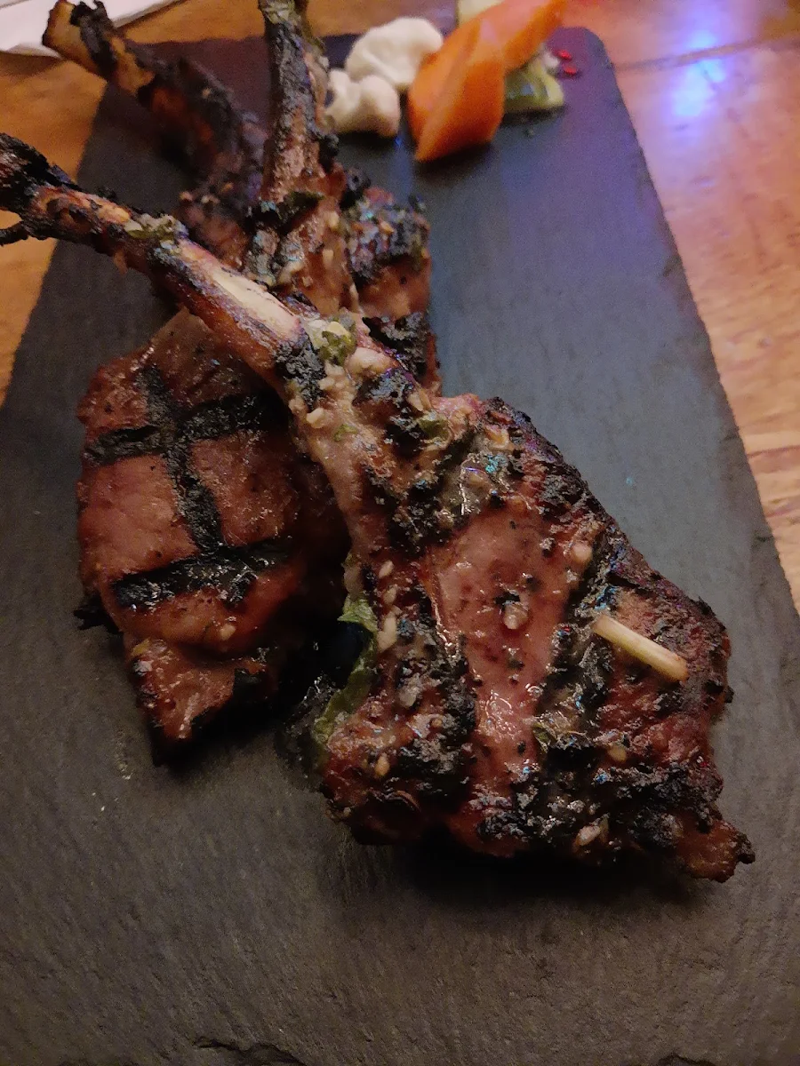 Lamb Chops Coconut Milk Honey Oyster Sauce Fish Sauce Coriander and Mint