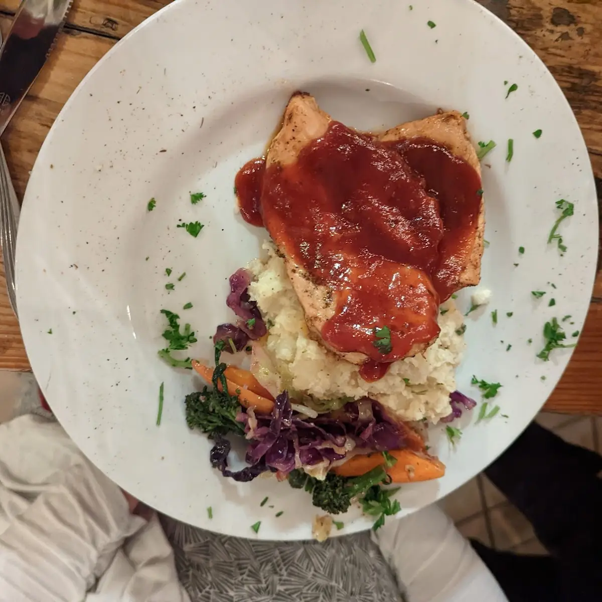 Pan Seared Chicken Breast with BBQ Sauce