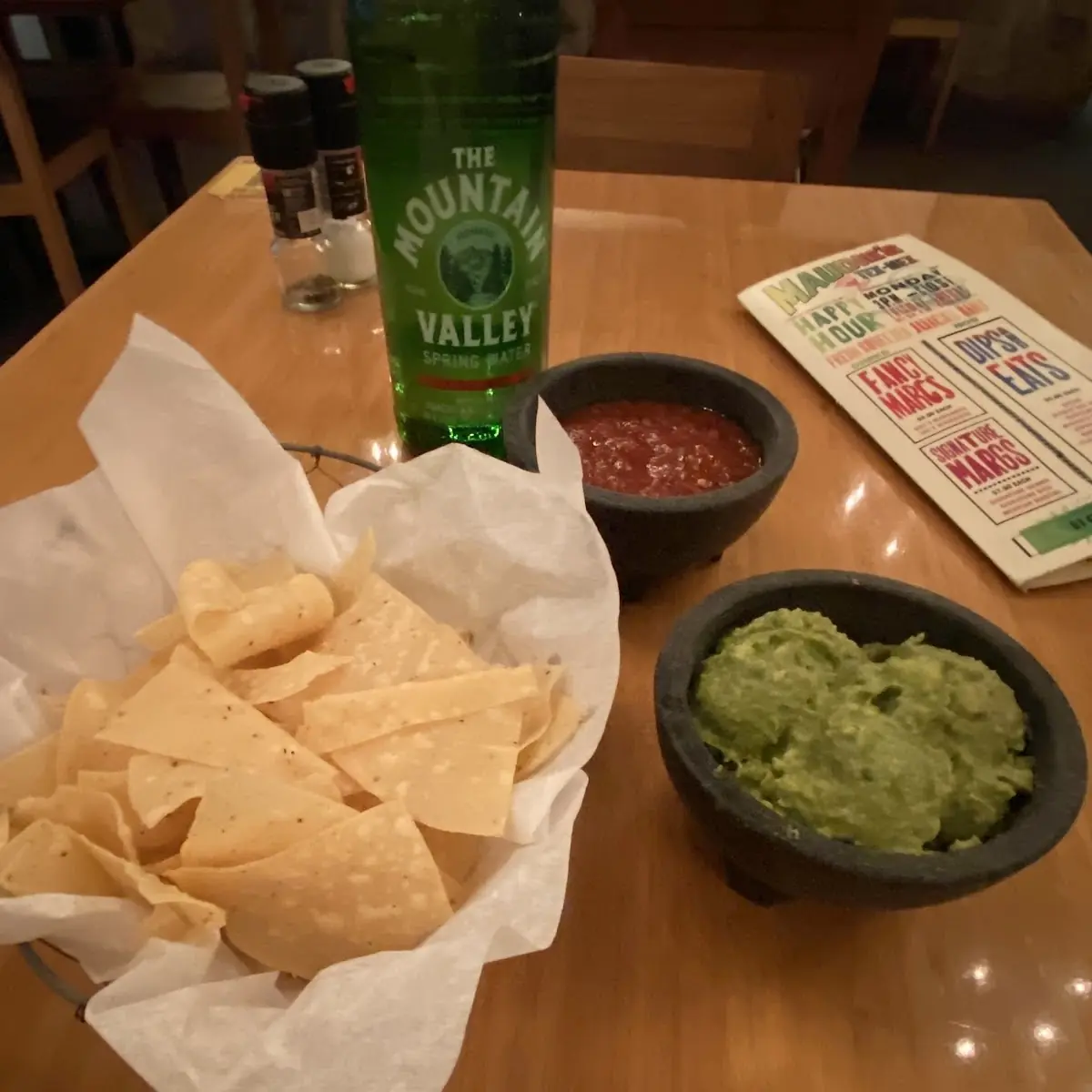 Guacamole Chips and Salsa