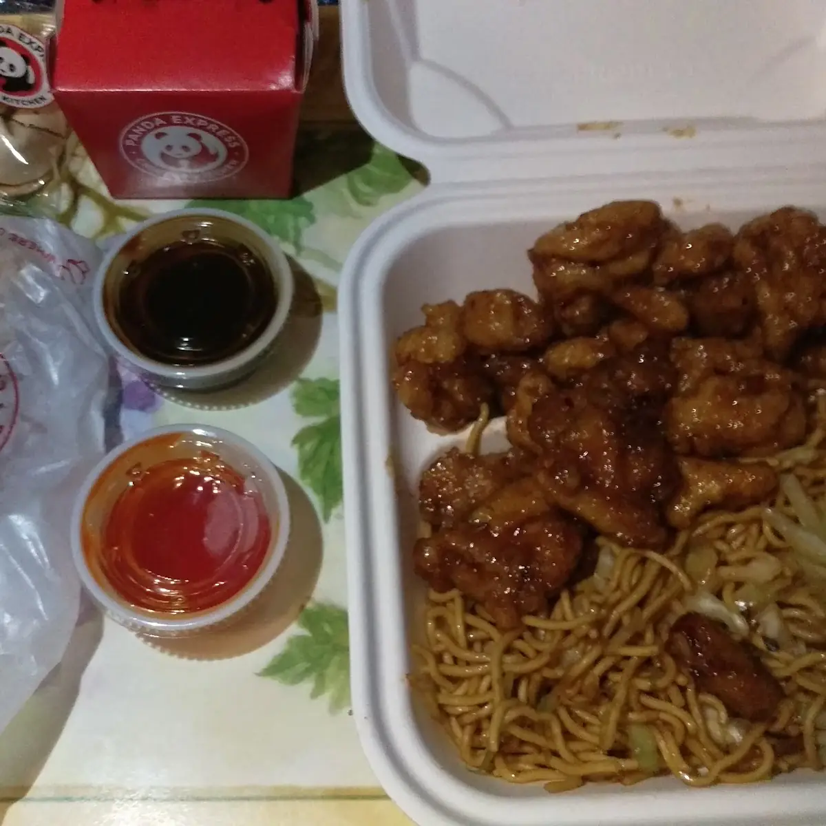 Orange Chicken Chow Mein