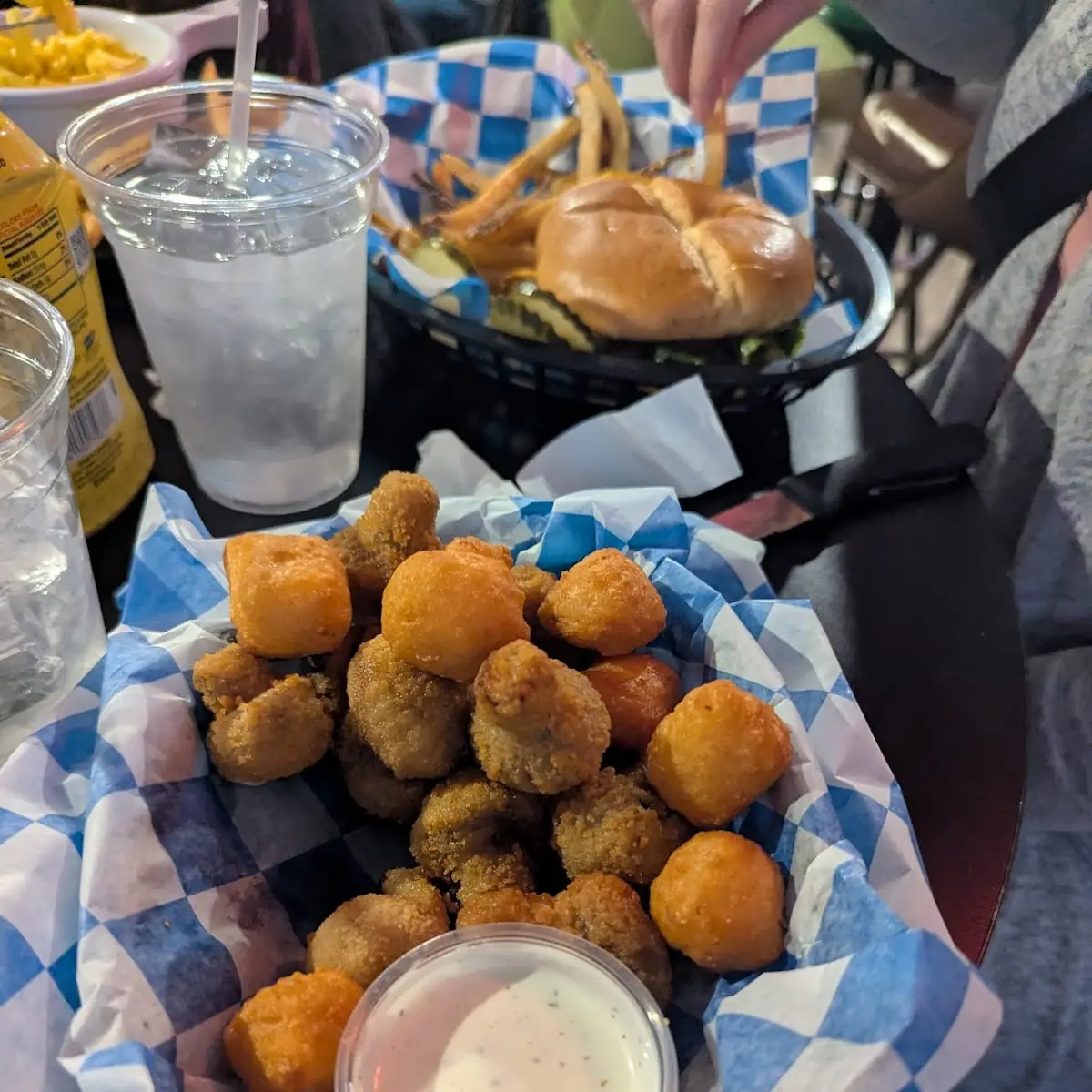 Fried Mushrooms and Cheese Curds