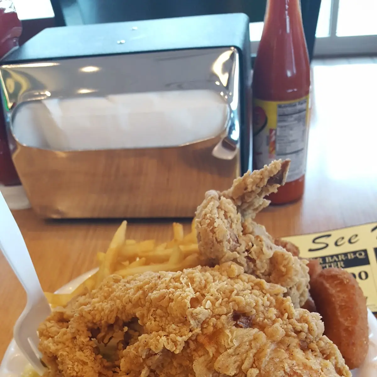 Combination BBQ and Fried Chicken White Meat