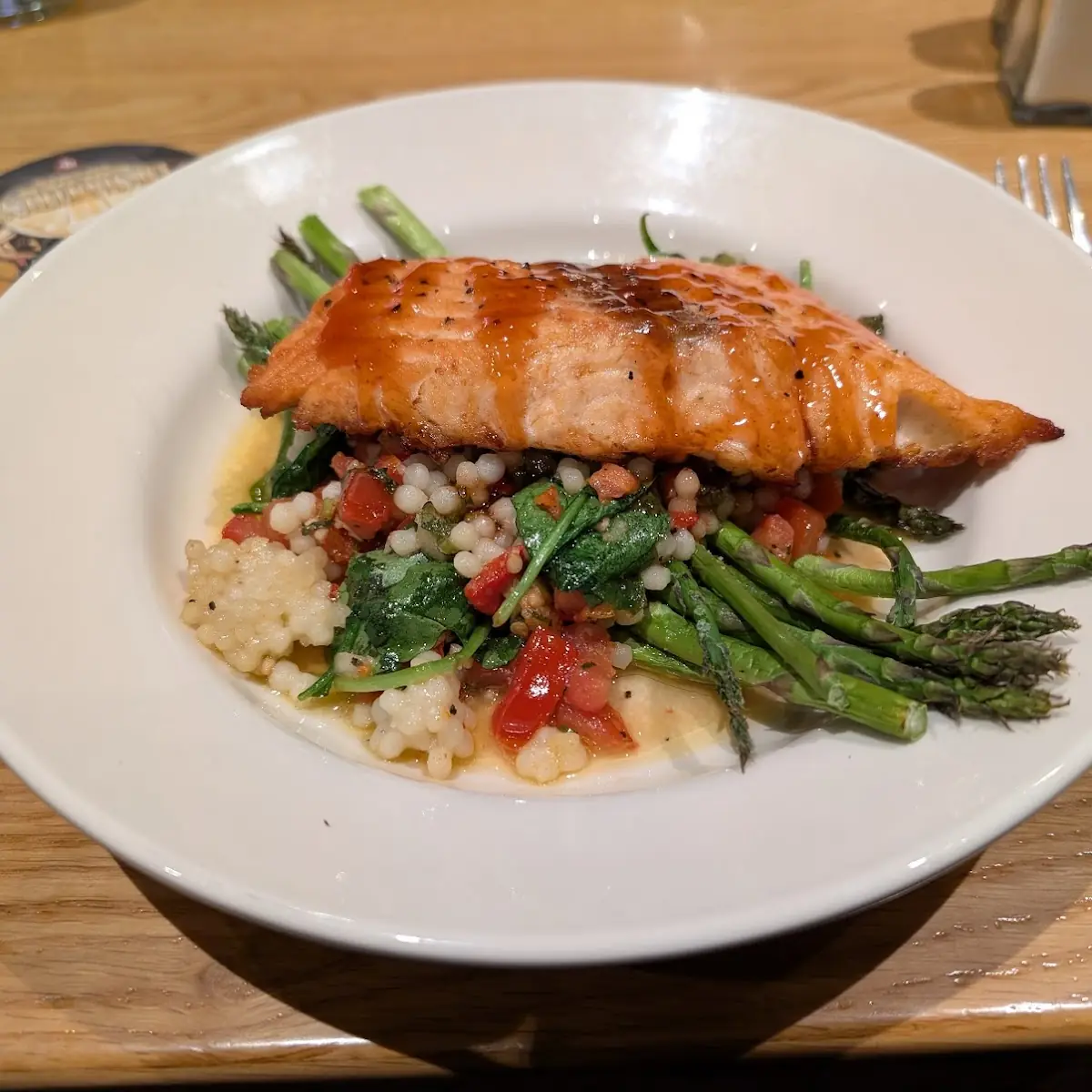 Enlightened Cherry Chipotle Glazed Salmon