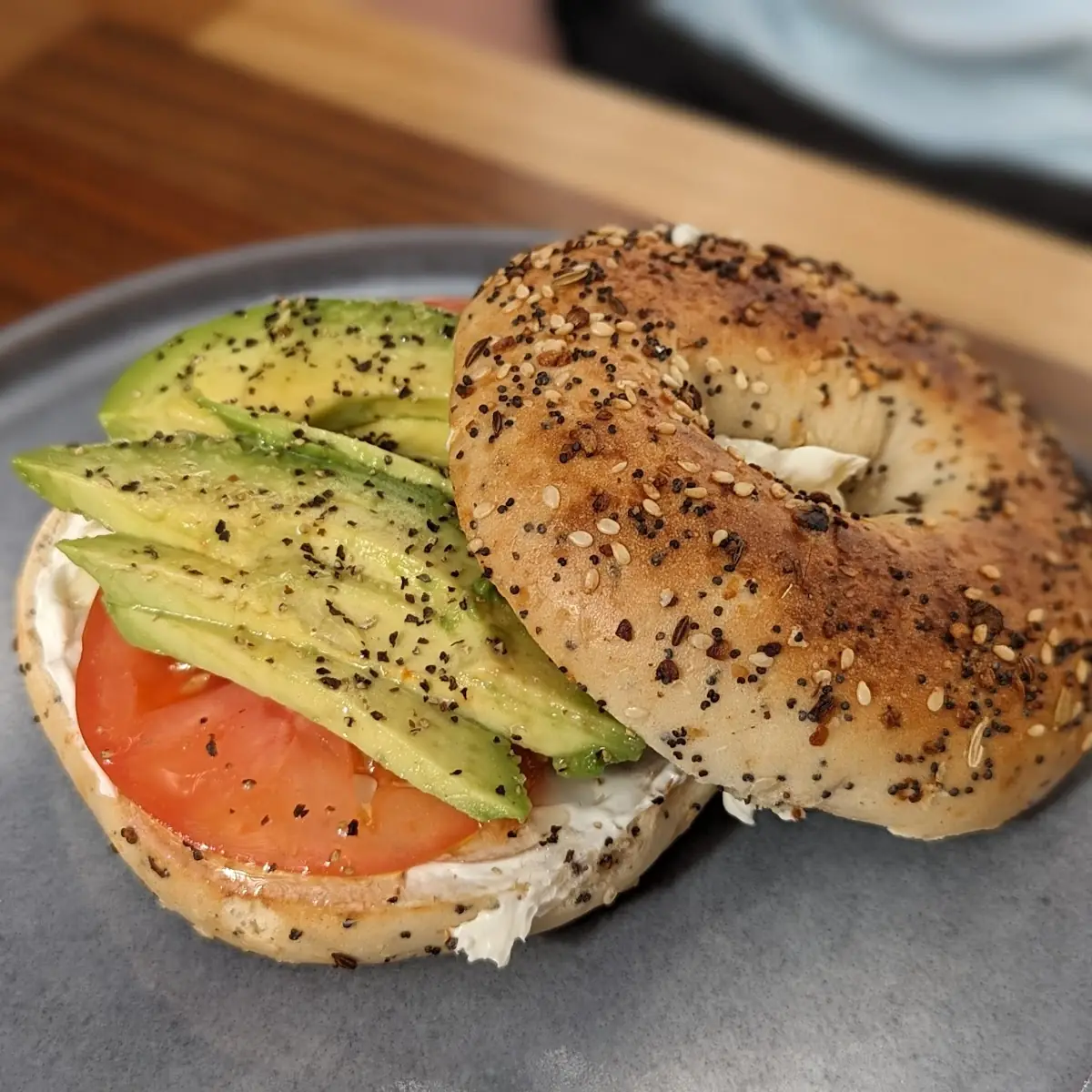 American Bagel with Cream Cheese