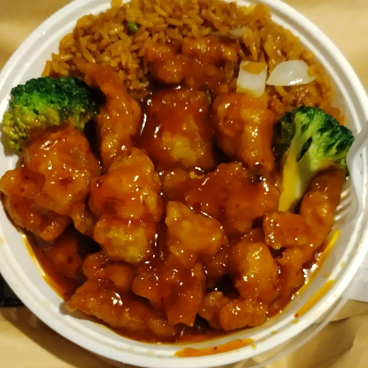 General TSO's Chicken Lunch Special Fried Rice