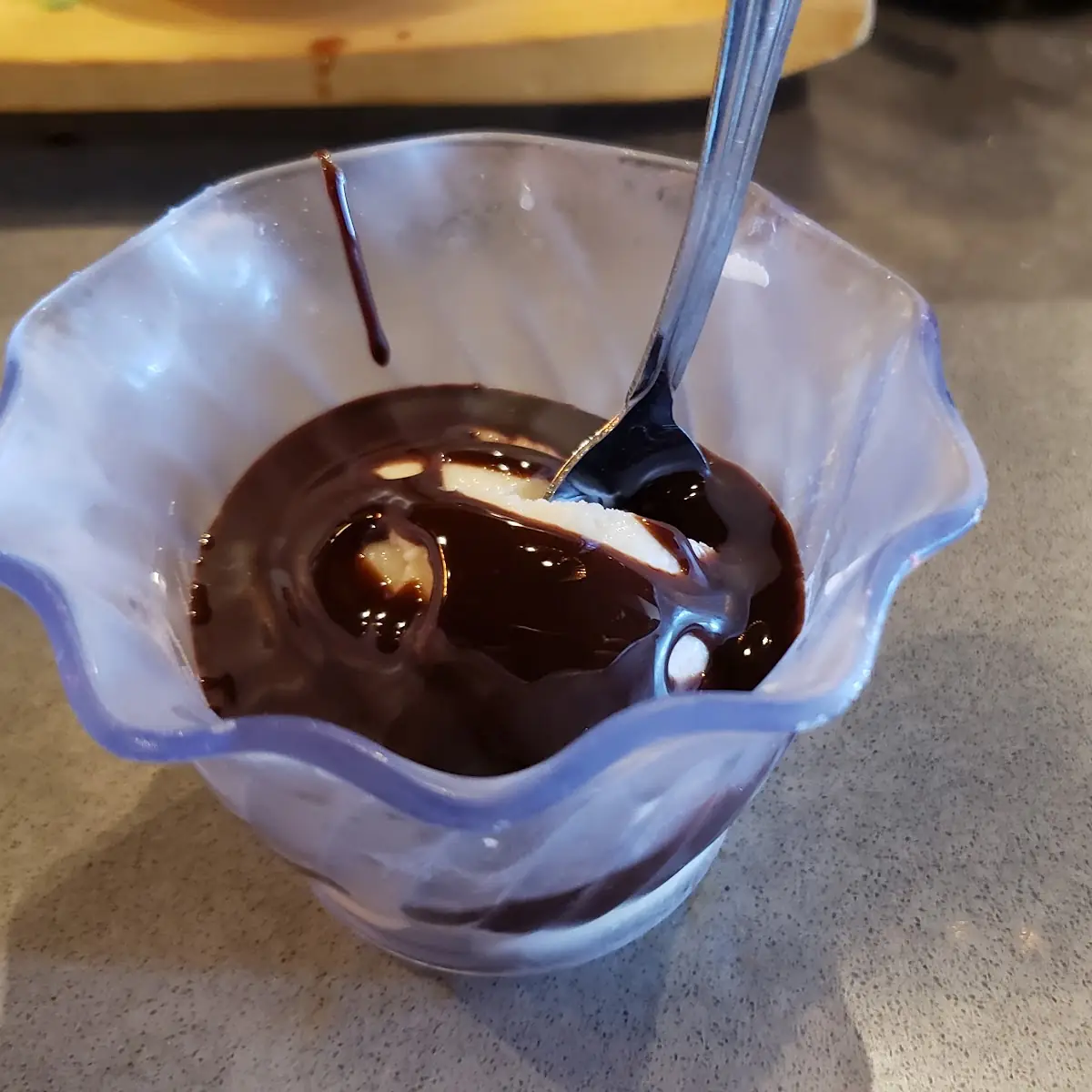 Vanilla Ice Cream Chocolate Fudge