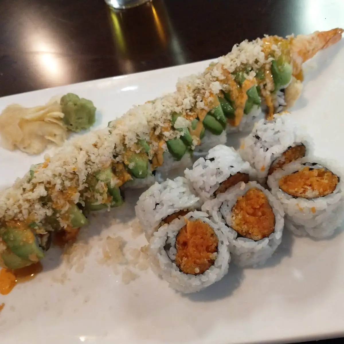 Alligator Roll and Spicy Tuna Roll