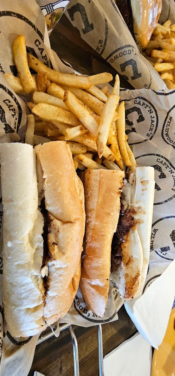 Philly Steak Roll with Fries