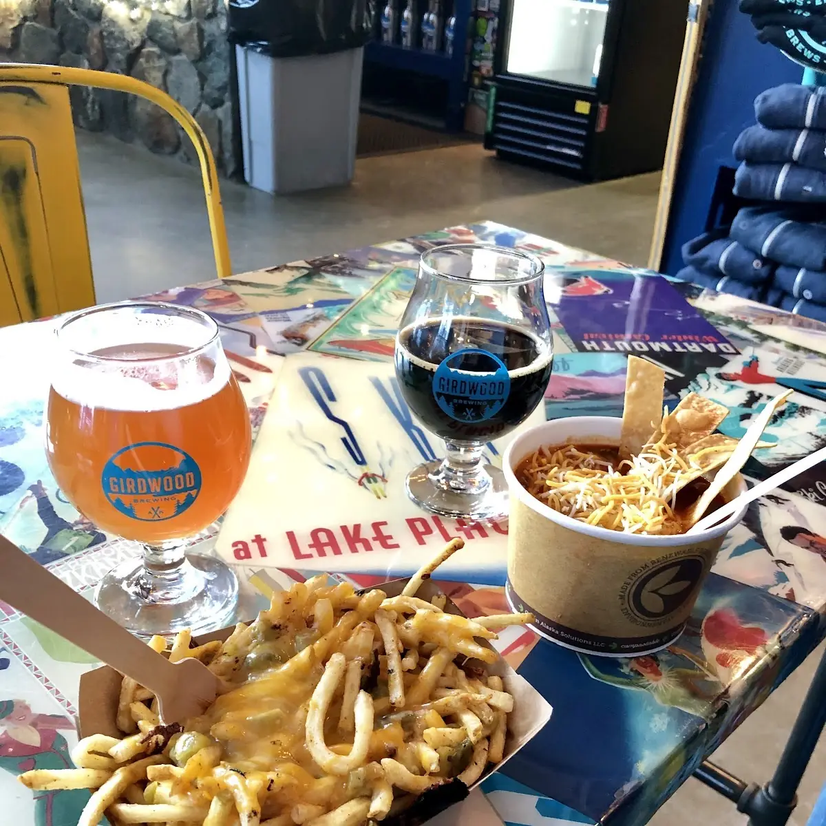 Green Chile Cheese Fries and Chili