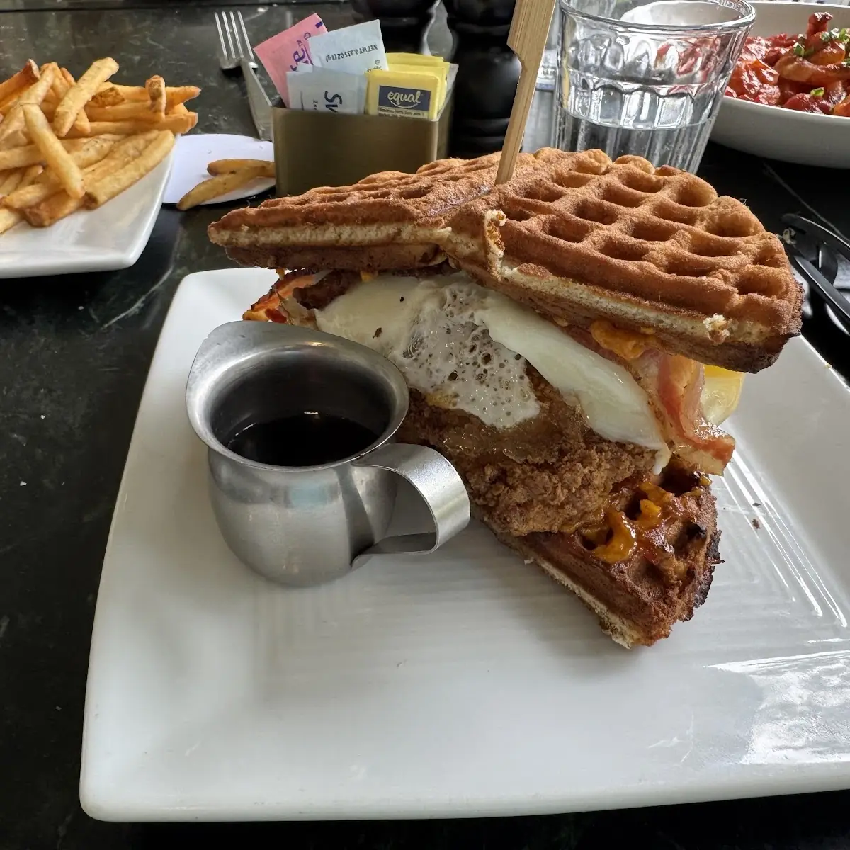 Chicken & Waffle Salad