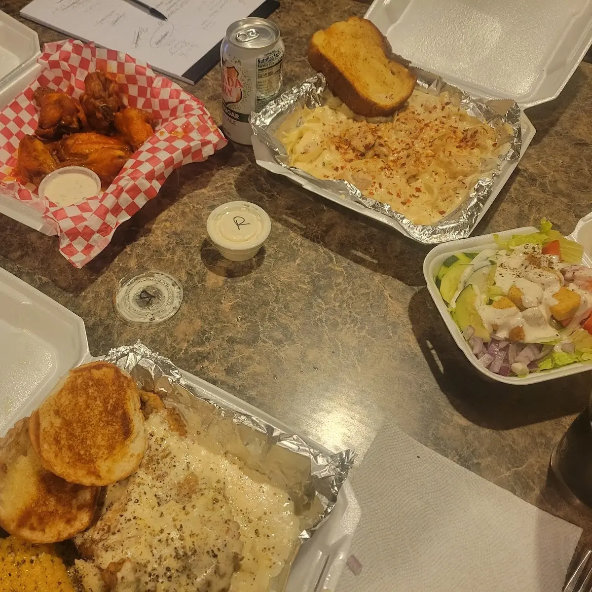 Chicken Fried Steak Chicken Alfredo