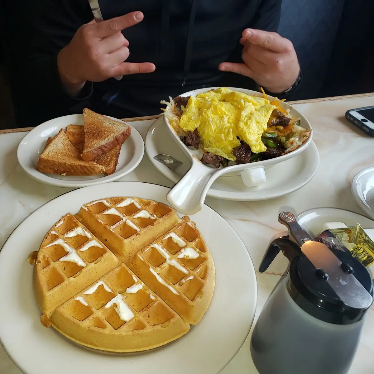 Waffle and Breakfast Skillet
