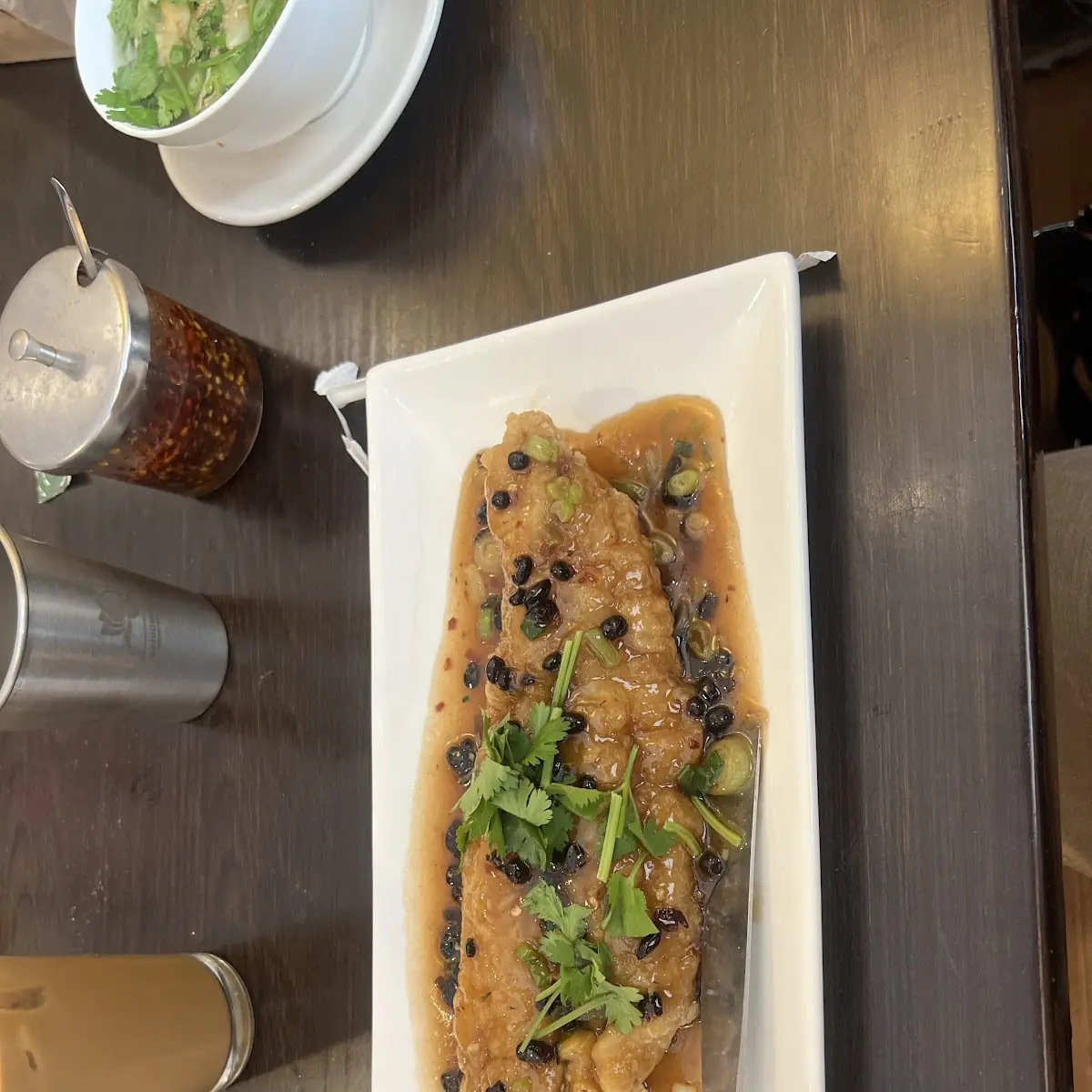 Spicy Black Bean & Ginger Flounder