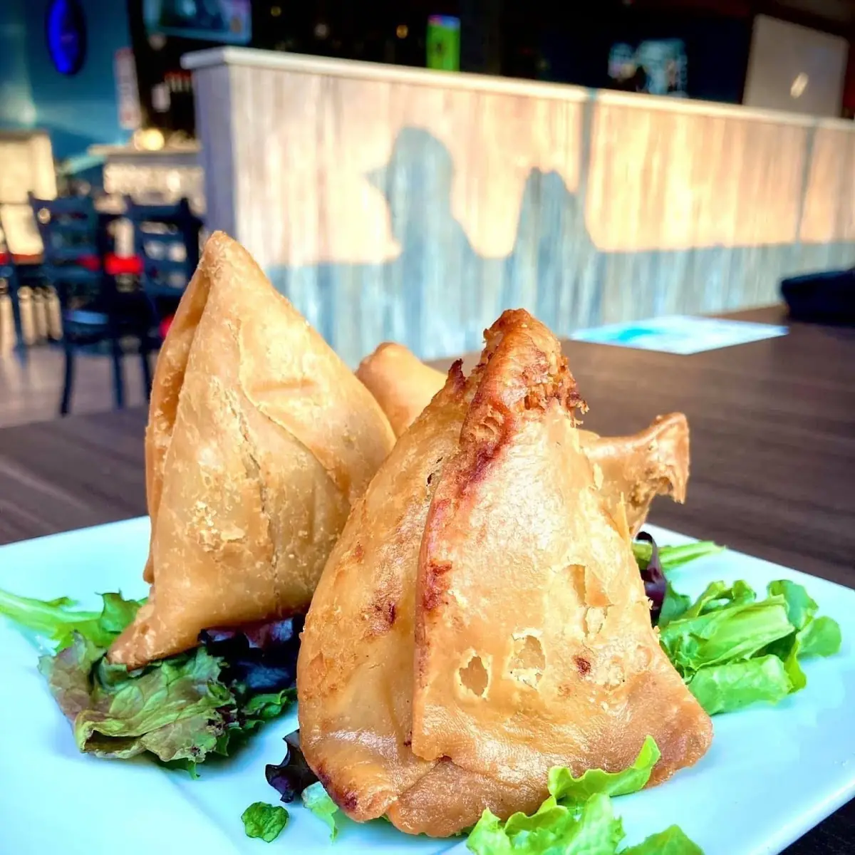 Veg Samosa Chaat