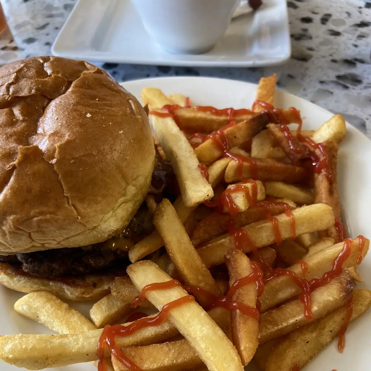 Western Burger with Fries