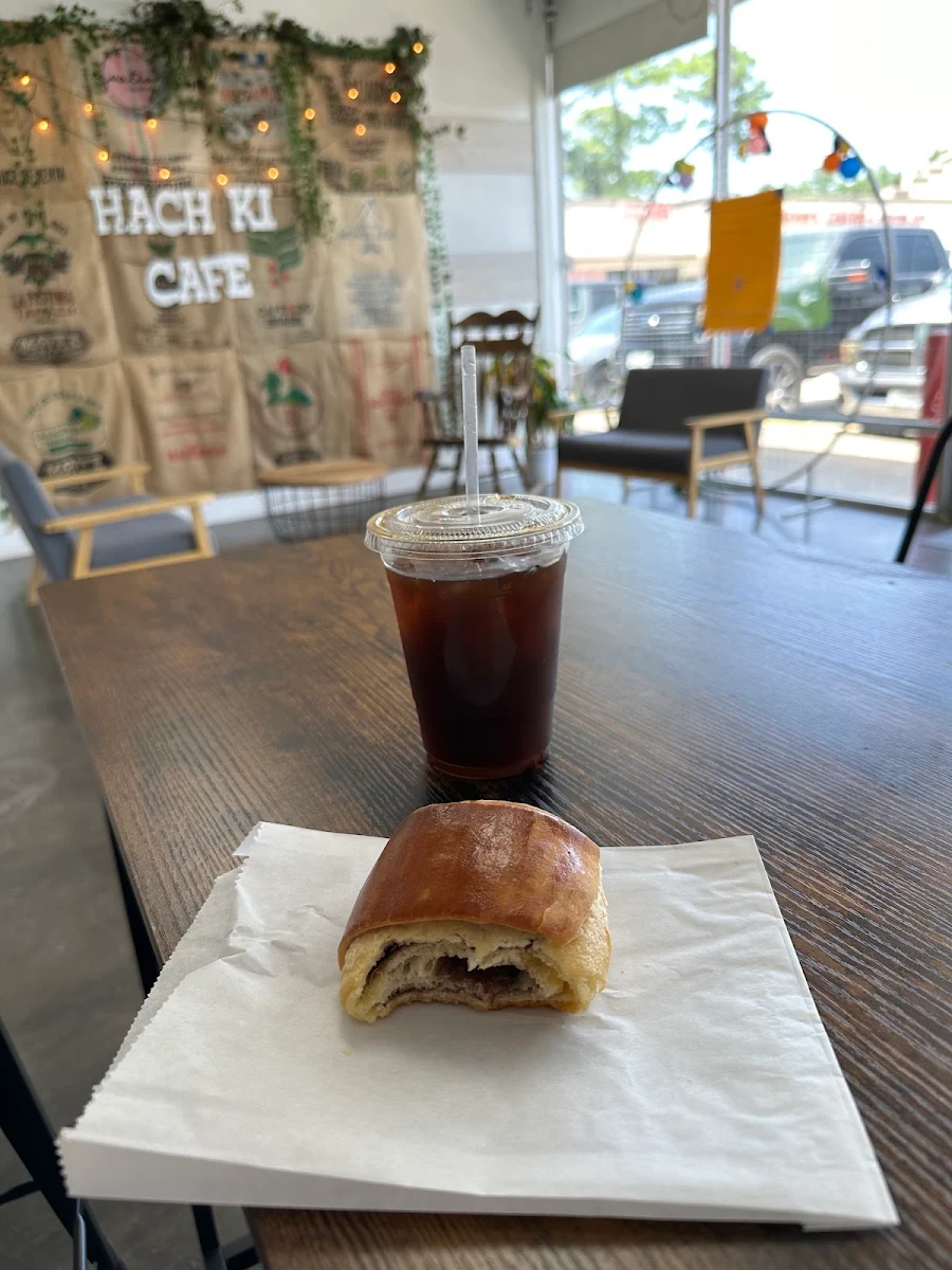 Iced Café De Olla Nutella Filled Croissant